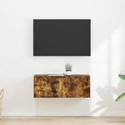 Mobile TV da parete 2 pcs Rovere fumé 39 x 31 x 29,5 cm