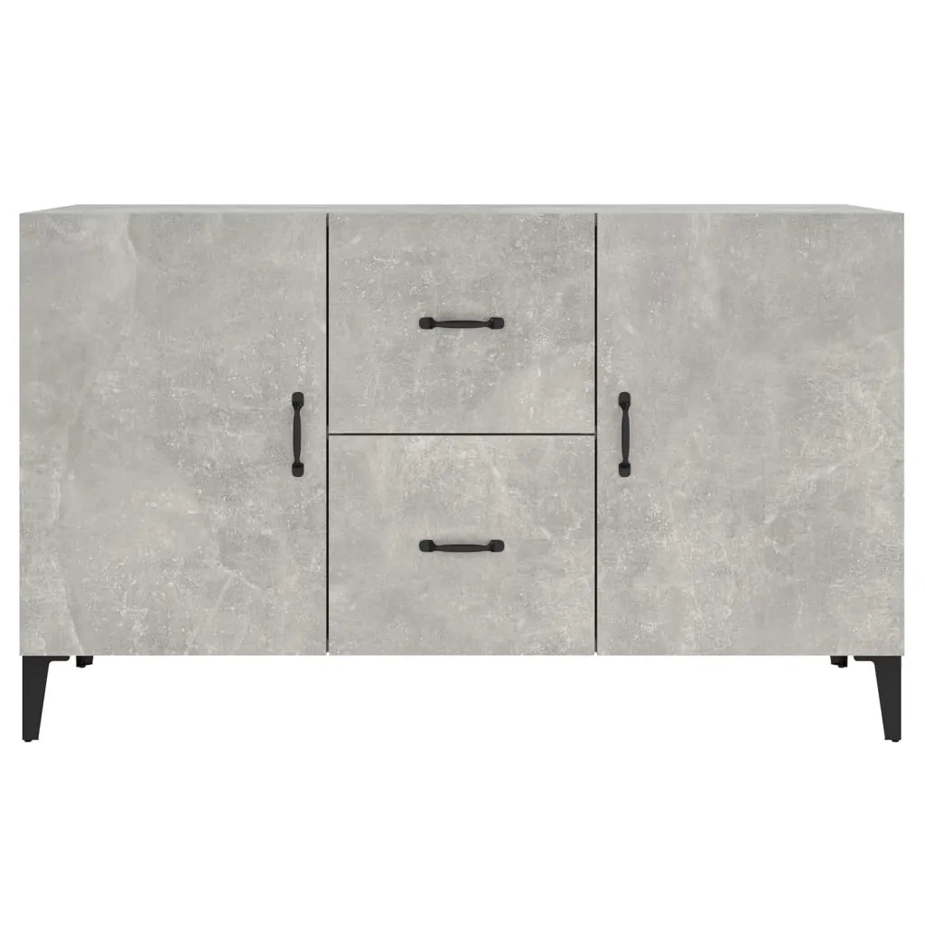 Credenza-Buffet-Armadio da cucina Grigio Cemento 100x36x60 cm in Legno Multistrato 952619