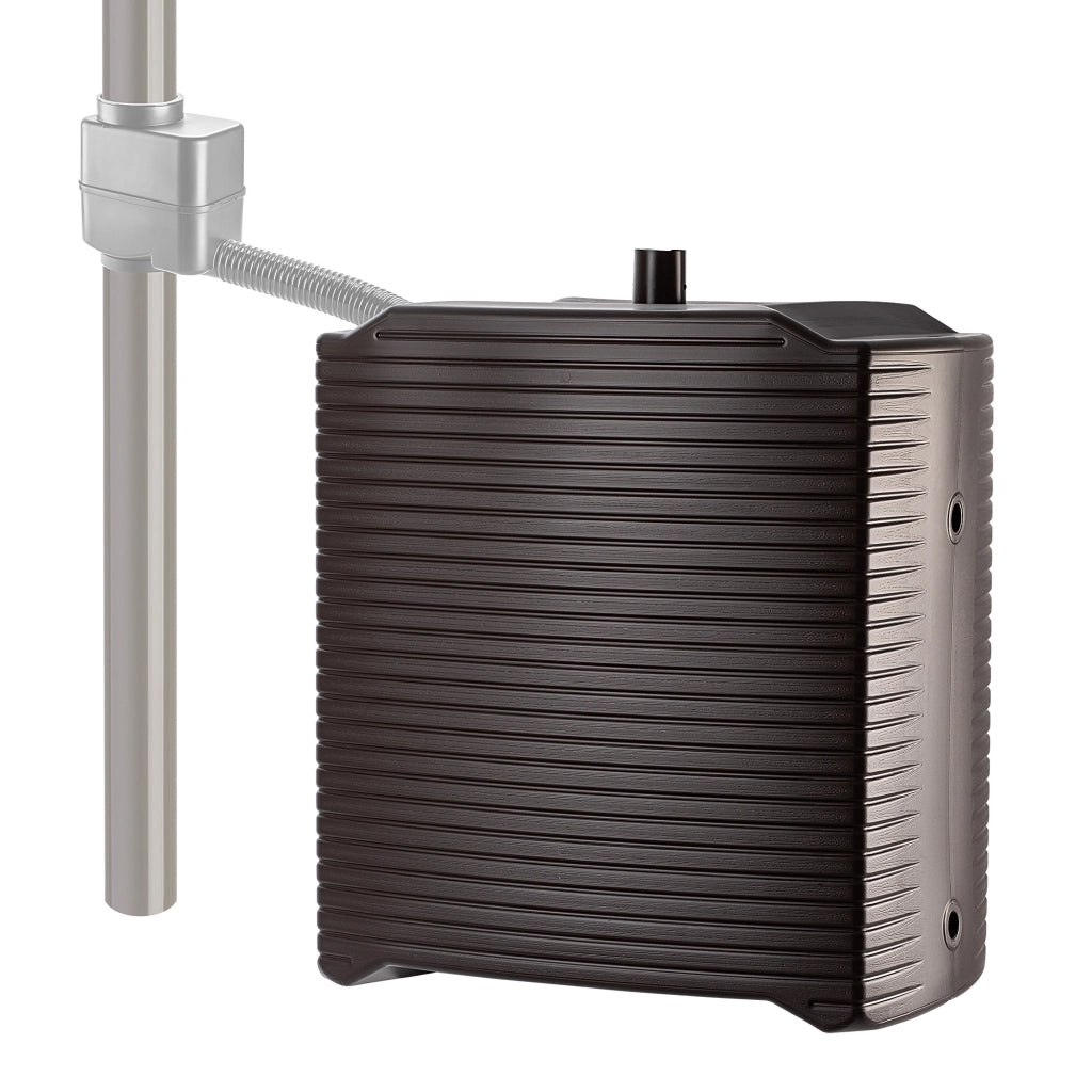 Serbatoio per acqua piovana KADAX 125L, barile modulare in plastica color moka
