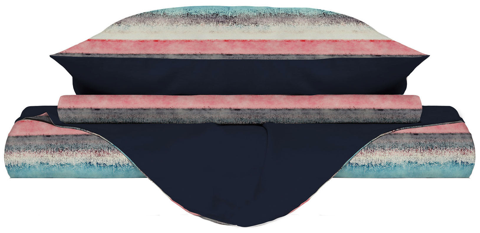 Copripiumino Matrimoniale con Federe Stampato in Microfibra Sarah