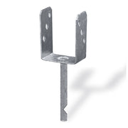 Supporto a "U" per pali 71 x 50 x 200 x 150 mm.
