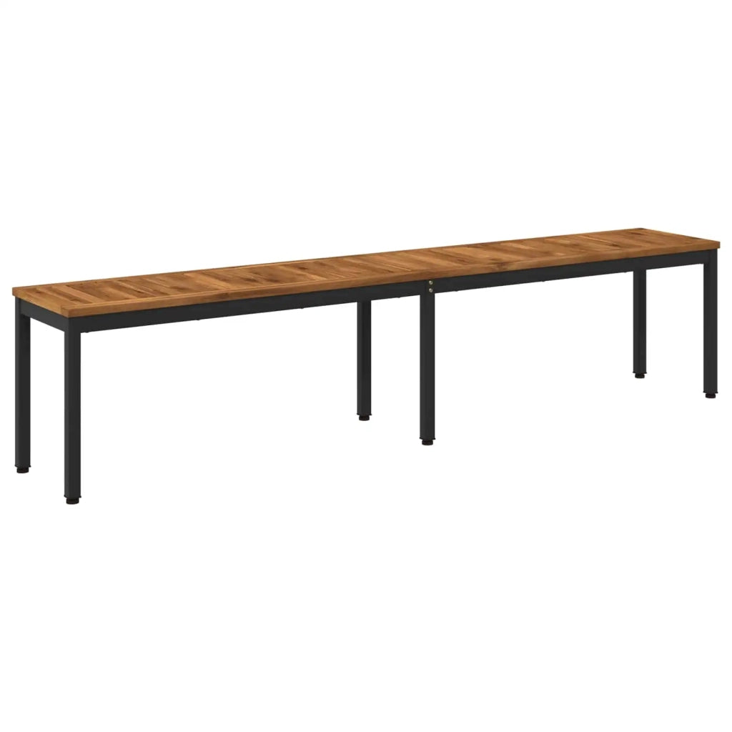 Panchina da giardino 201 x 35 x 45 cm Legno di Acacia Massello 901301