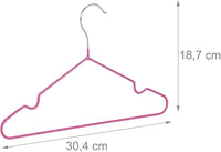Set di 20 grucce per bambini con rivestimento in PVC rosa 13_0002487