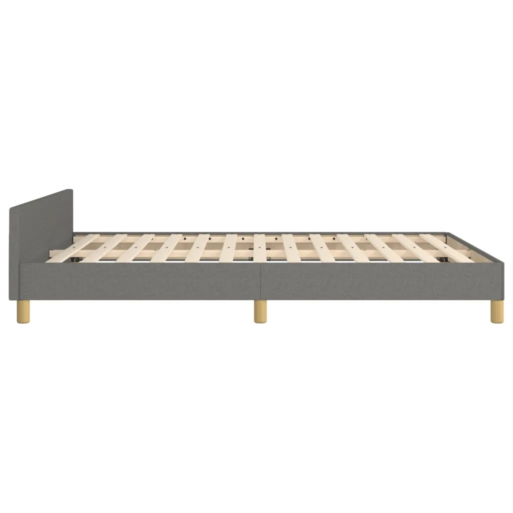 Giroletto senza Materasso Grigio Scuro 140x200 cm Tessuto