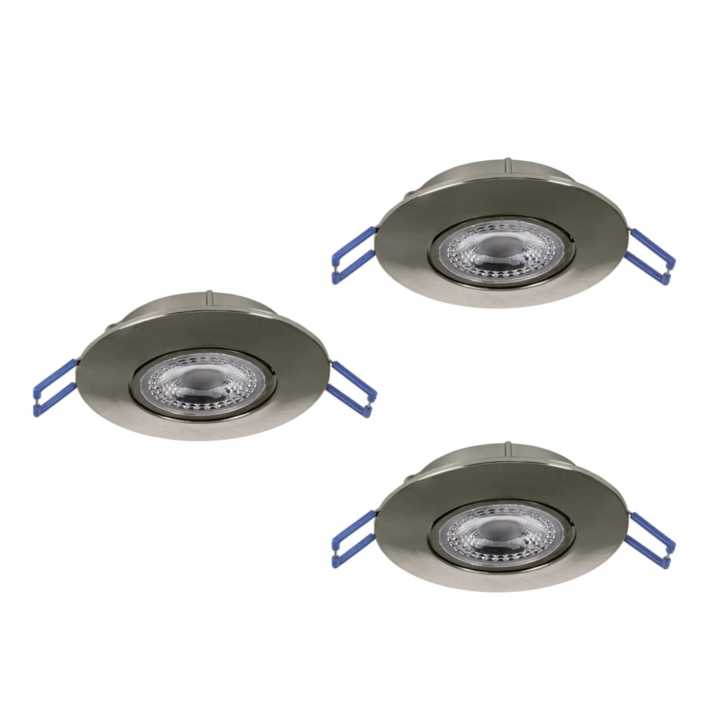 Faretto Incasso Moderno Gedrez Plastiche Grige Trasparente Led 4,9W 1560Lm