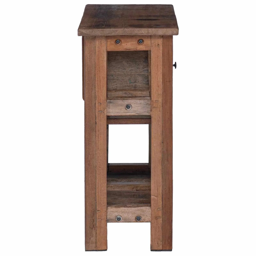 Armadietto Marrone 60 x 30 x 70 cm Legno Recuperato Massello 42012372