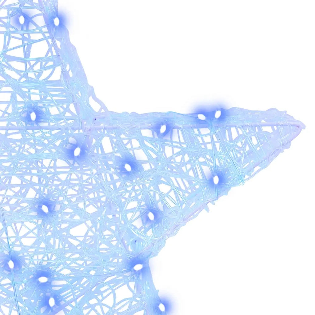 Stella 3D con 50 LED Blu 55 x 53.5 x 10 cm Acrilico