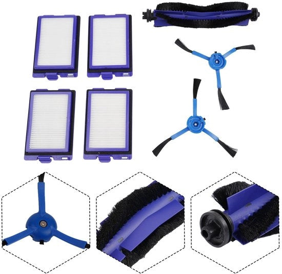 Adatto per la serie RoboVac X8 di Eufy, filtro per RoboVac X8 Hybrid/RoboVac X8, set di filtri per rollo.