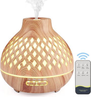 Diffusore di Olio Essenziale 400 ml Diffusore Aromatica Elettrico con Comando a Distanza Diffusore Ultrasonico per l'Aria Aromaterapia Diffusore per Casa Yoga Hout #2