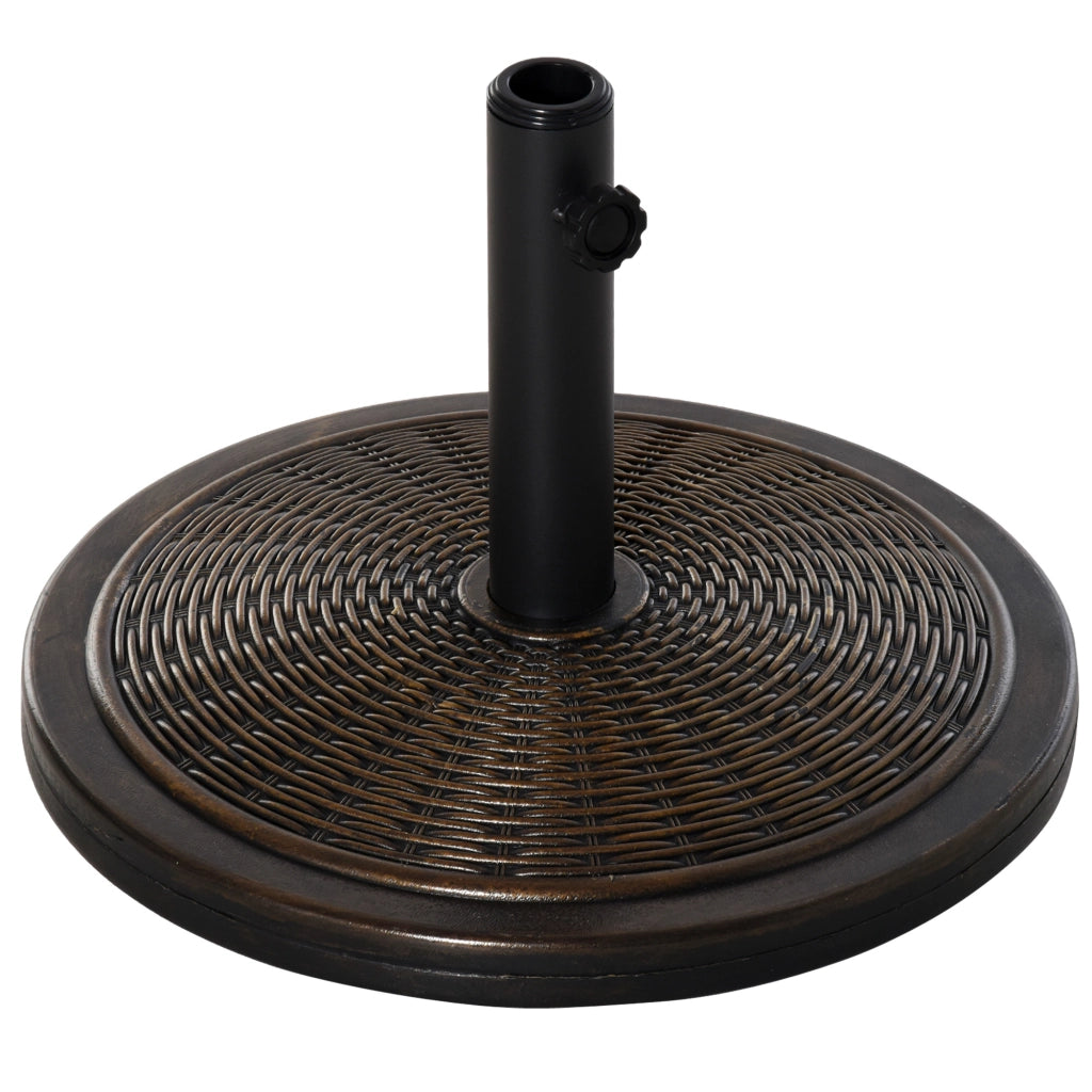 Base per ombrellone rotonda in resina ¨C zephmum ¨C nero/bronzo ?48x34cm