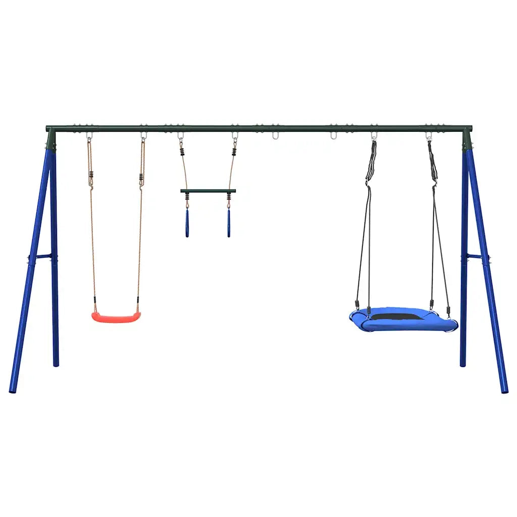 Set Gioco da Esterno con Altalena Trapezio e Altalena Nido CFW4341501