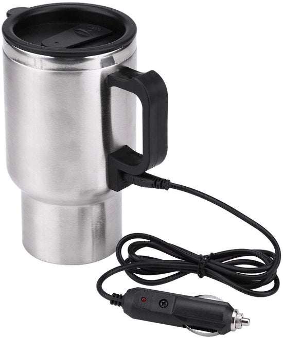 Bicchierino Elettrico per Auto - Moka Elettrico - 450ml - Caffè e Tè - Riscaldamento Auto 12V - Ideale per Viaggi