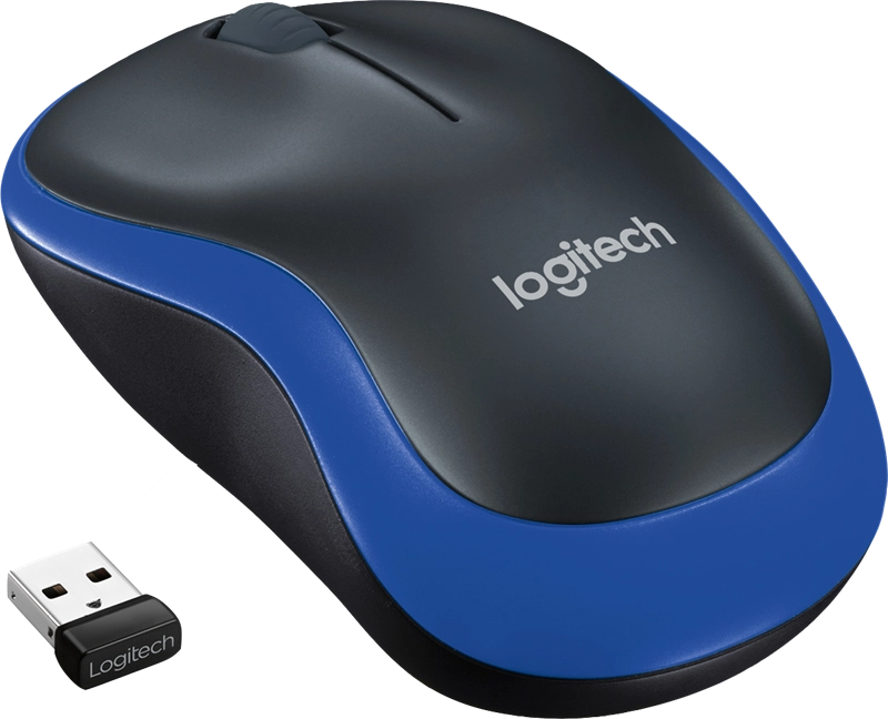 ORIGINAL Logitech Accessori per computer Blu 910-002236 Maus Wireless Mouse M185