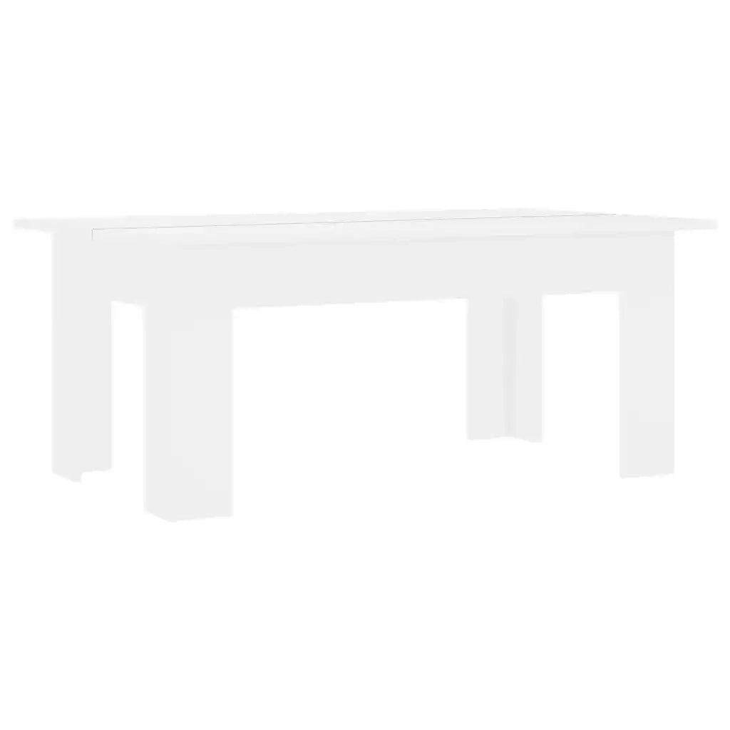 Tavolino da Salotto Bianco 100x60x42 cm in Legno Multistrato cod mxl 23829