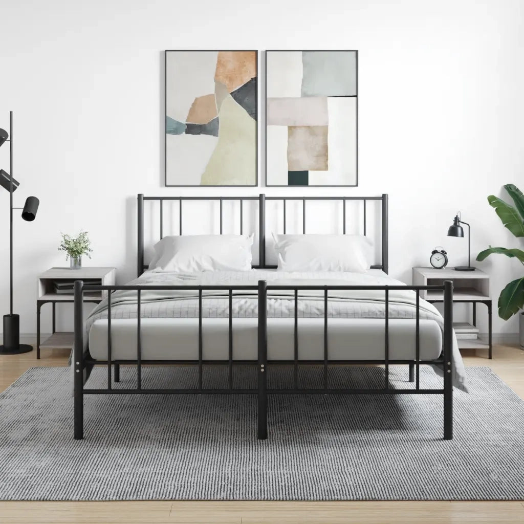 Comodini 2 pz-Set di 2 Tavolino da notte Grigio Sonoma 40x41x50 cm in Legno Multistrato