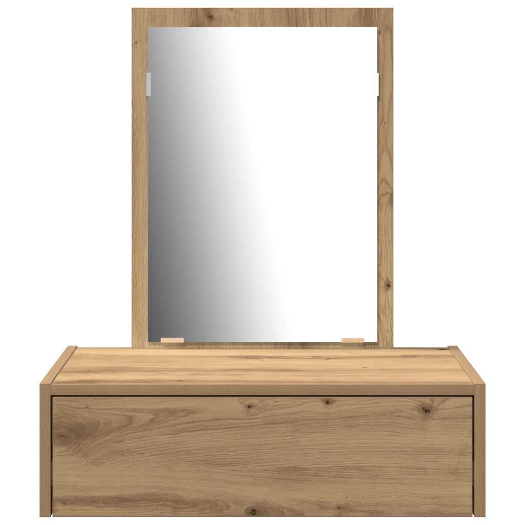 Toeletta da Parete Rovere Artigianale 60x40x70 cm