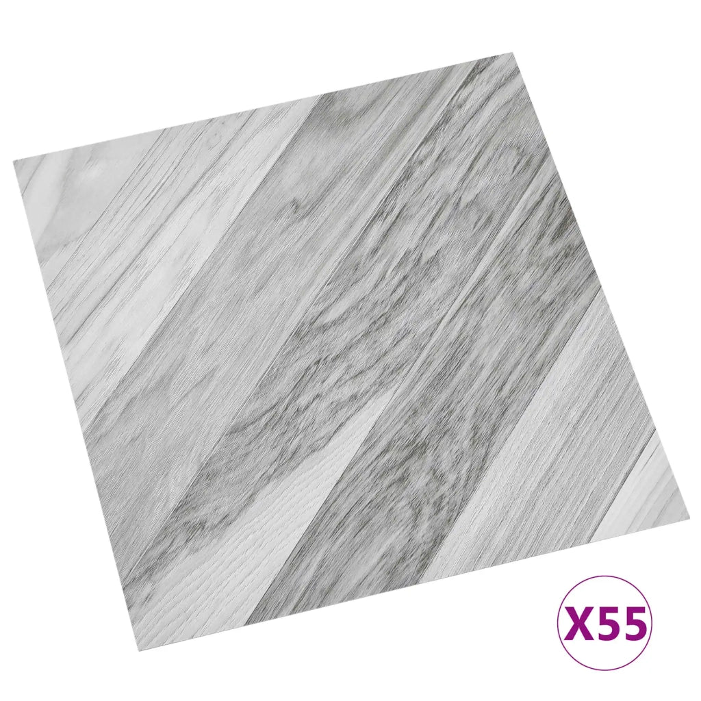 Tavole per Pavimenti 55 pcs Grigio 5,11 m² PVC