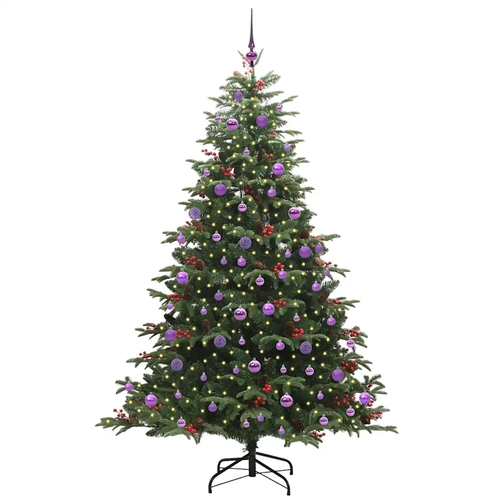 Albero di Natale | Decorazioni natalizie artificiale con 300 LED Verde 210 cm