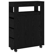 Set di mobili per il Bagno | Armadio da bagno Rovere Nero 65 x 23 x 87 cm