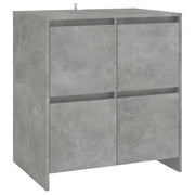 Credenza | Madia | Buffet da pranzo | Armadio da pranzo Grigio Cemento 70x41x75 cm in Truciolato