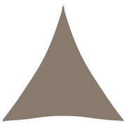 Vela ombreggiante triangolare in tessuto Oxford 3 x 3 x 3 m tortora 02_0009825