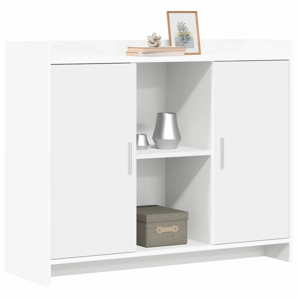 Credenza Bianco 98,5 x 33 x 80 cm Legno ingegnerizzato 8011131