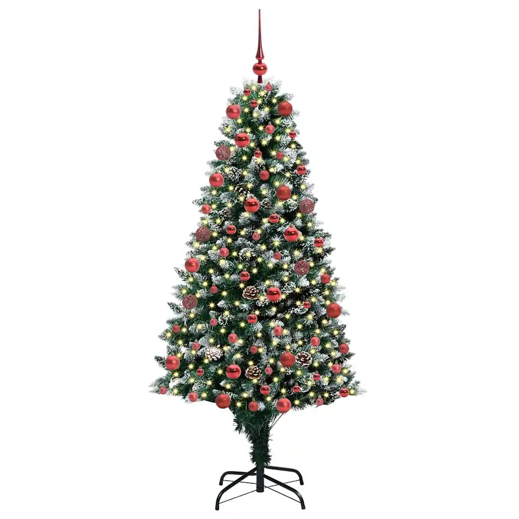 Albero di Natale artificiale con 300 LED Verde 180 cm 3396264