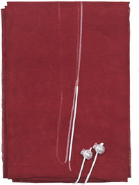 Tende Pacchetto Coppia Regolabili 60x240 cm Finestra Porta Interno Tessuto Casa Bordeaux