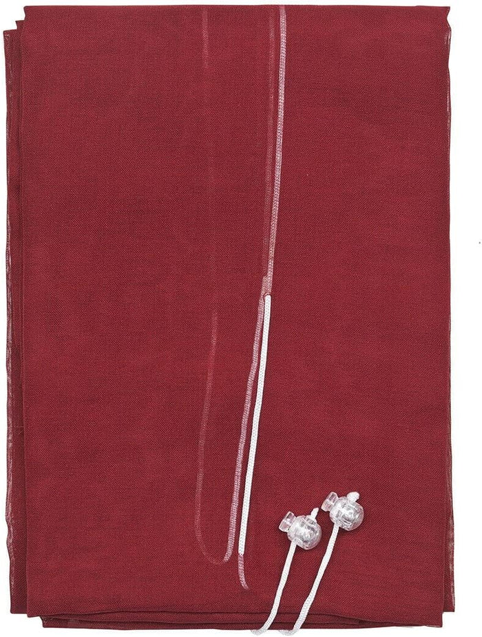 Tende Pacchetto Coppia Regolabili 60x240 cm Finestra Porta Interno Tessuto Casa Bordeaux