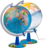 Globus da 20 cm con illuminazione - globi politici per l'educazione geografica decorativi