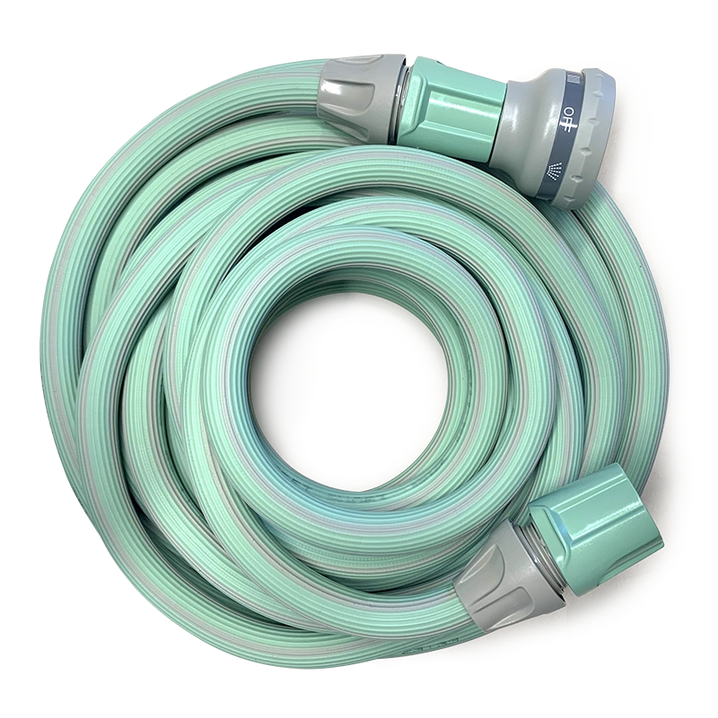 Idroeasy, Tubo Estensibile da Giardino 15 Metri con Doccetta 6 Funzioni e Raccordi, Tubo Giardino 1/2” Antitorsione e Antinodo,Estensibile Fino a 3 Volte la Sua Lunghezza Iniziale, Made In Italy
