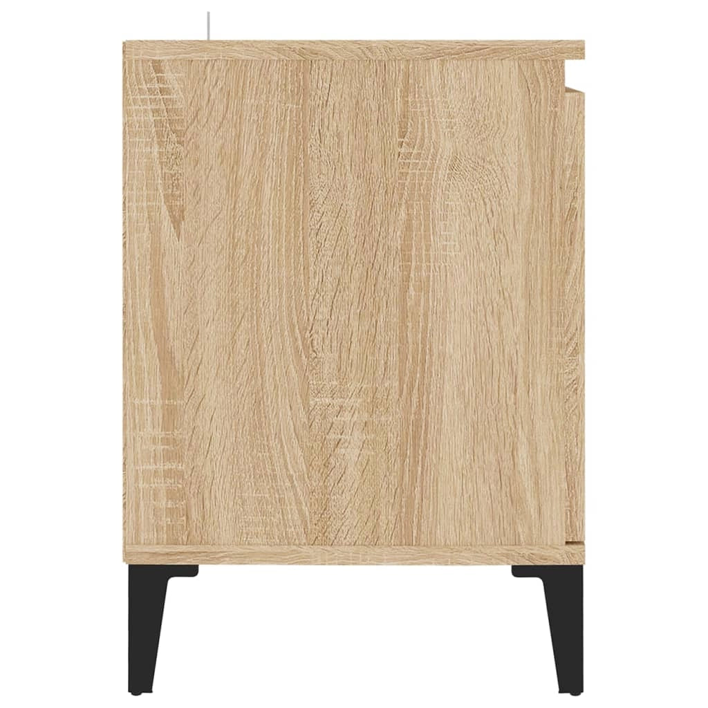 Mobile TV multimediale mensola TV credenza mobile TV per sala da pranzo soggiorno camera da letto con gambe in metallo finitura rovere Sonoma 103,5 x 35 x 50 cm marrone 02_0026878