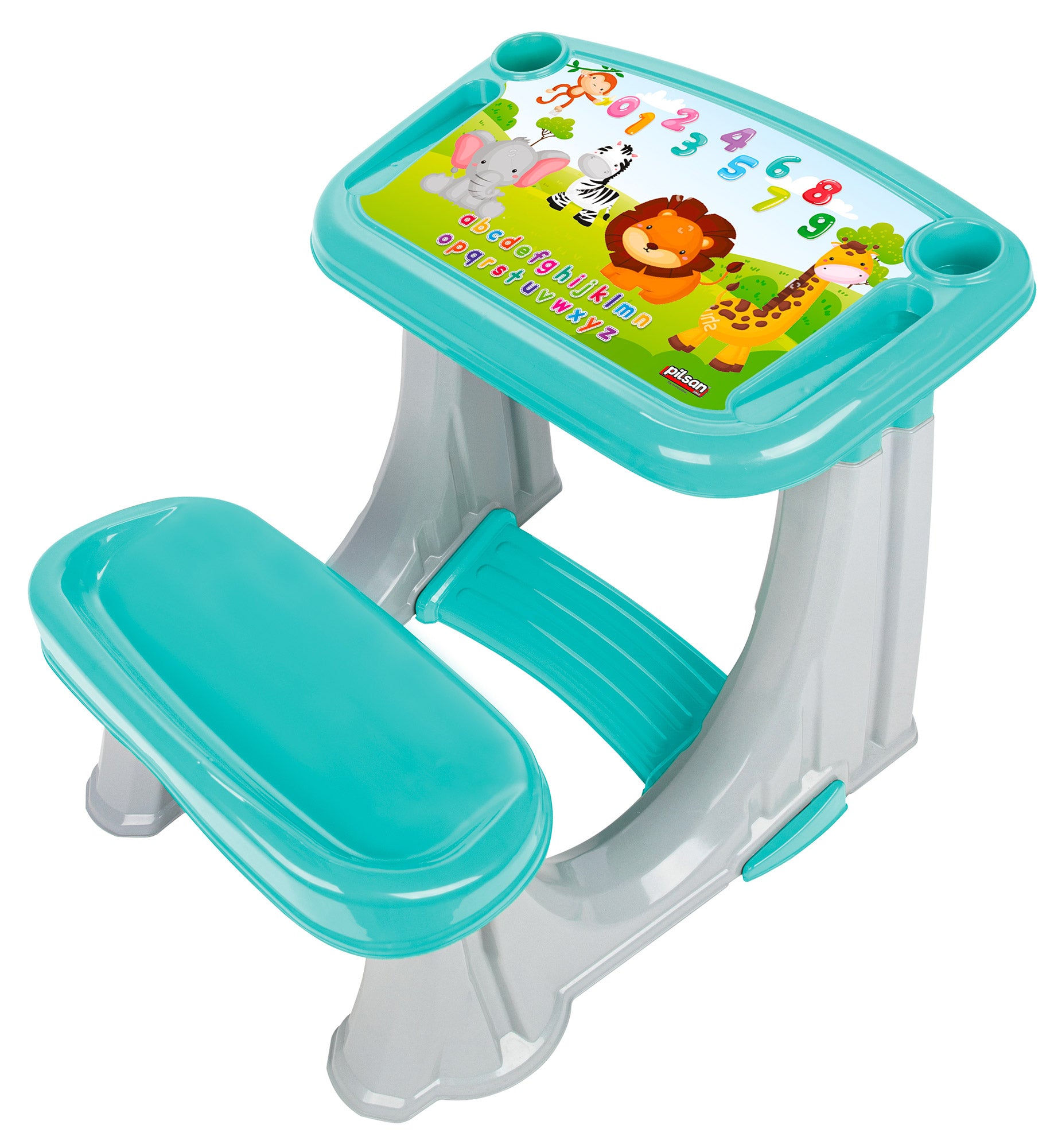 Banchetto Studio Scuola per Bambini 62x78x50 cm Azzurro