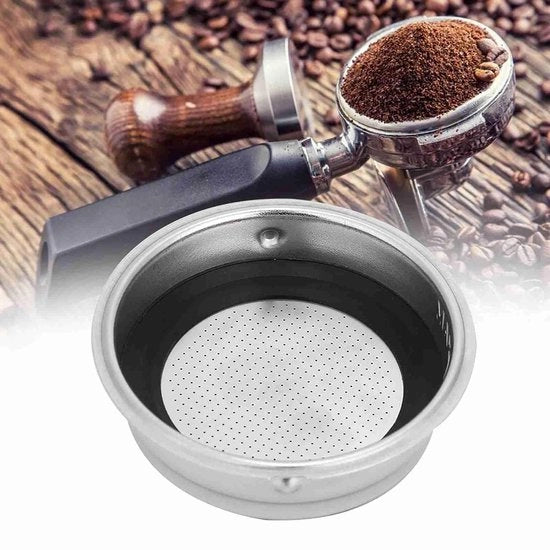 Accessori per macchina da caffè - Filtro caffè in acciaio inossidabile - Supporto filtro caffè - Bicchiere filtro caffè - Altezze 25/31 mm - Singolo/Doppio becco