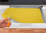 Tappetino Gommato Antiscivolo Multiuso Per Cassetti e Superfici Colore Giallo - 65x500cm - Giallo