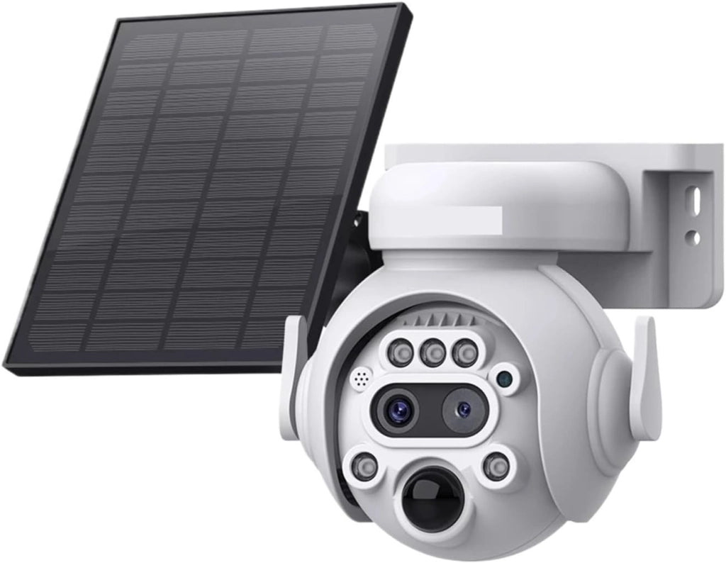 Telecamera Solare 4G/WIFI CCTV doppio obiettivo 12X INFRAROSSI Audio 2 vie Sensore PIR IP65 - ZENCOCCO