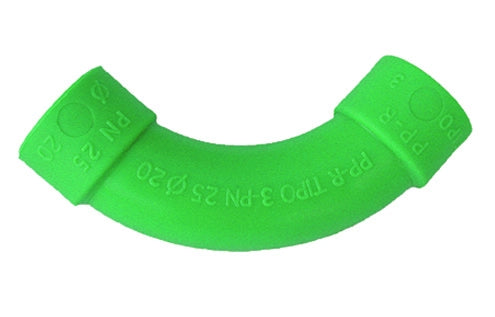 CURVA AMPIO RAGGIO IN POLIPROPILENE- Diam. 25- DH- pezzi 1