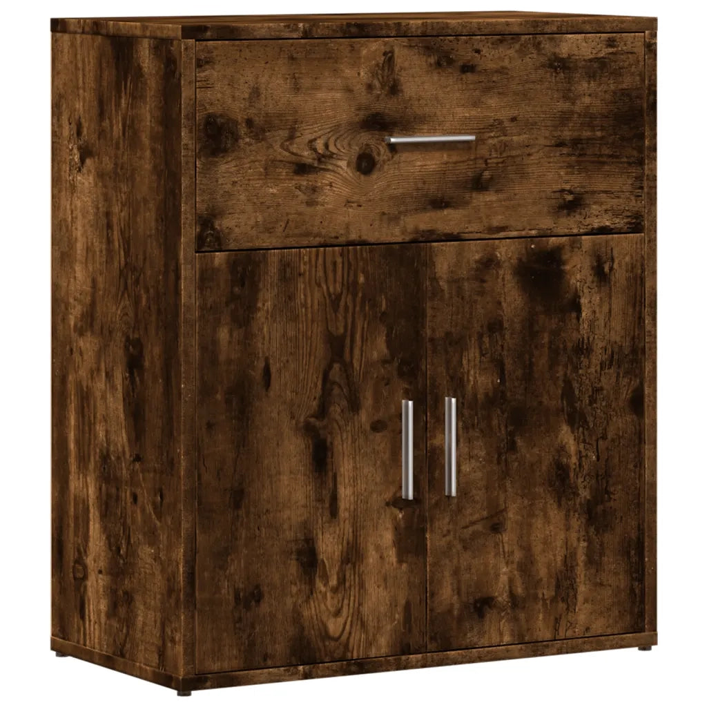 Credenza | Madia | Buffet da pranzo | Armadio da pranzo Rovere Fumo 60x31x70 cm in Legno Multistrato