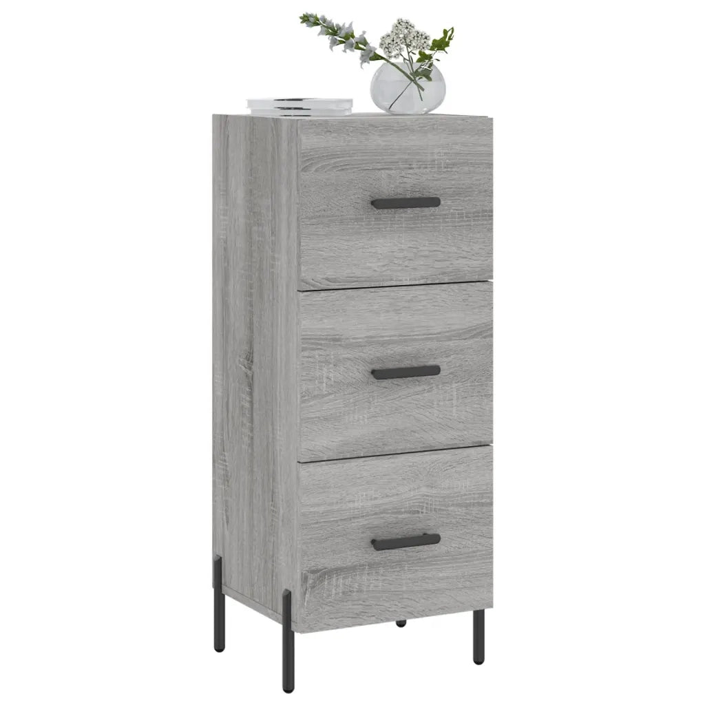 Credenza Grigio Sonoma 34,5x34x90 cm in Legno Multistratocod mxl 129090