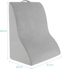 Cuscino a Cuneo per Letto e Divano, Cuscino con Design Curvo unico e Fodera Lavabile, Cuscino a Cuneo Ergonomico in Spugna, per Camera da Letto, Soggiorno