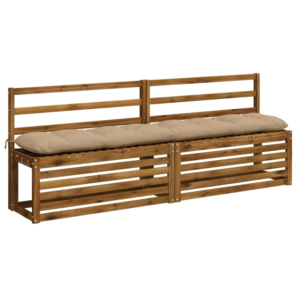 Cuscini per Panchina a 2 Pezzi VIANEN 100% Poliestere Sabbia 953239