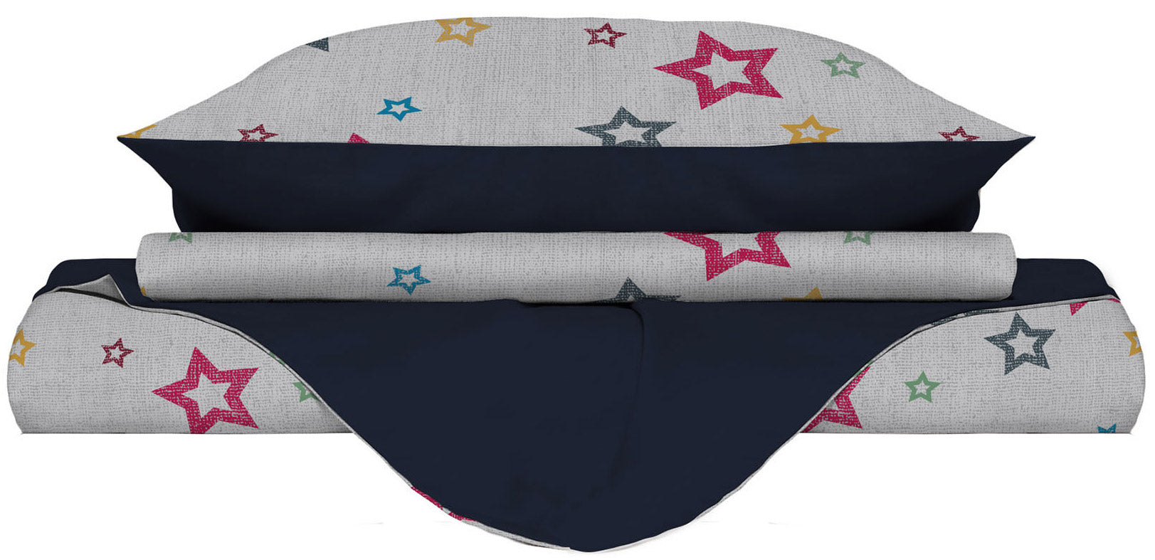 Copripiumino Matrimoniale con Federe Stampato in Microfibra Superstar