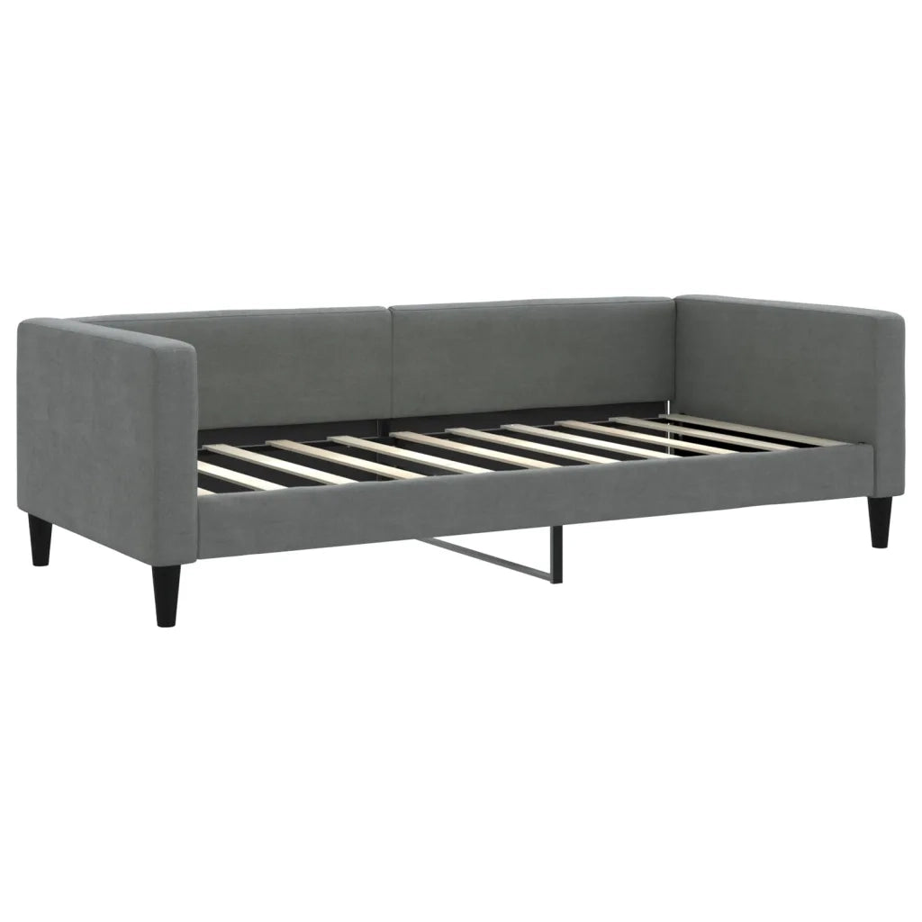 Divano Letto Estraibile Cassetti-Sofa Letto-Daybed Grigio Scuro 90x190cm Tessuto 944972