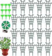 Sostegno per piante - 20 pezzi di aiuto per piante da appartamento - Reticolo per piante da posizionare in pile - Sostegni per vasi di fiori - Reticolo per piante da realizzare in casa - Sostegno per piante