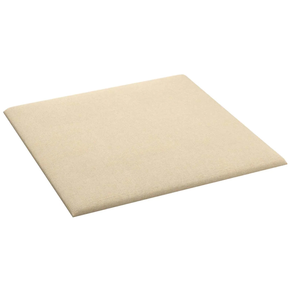 Testiera | Testata da Parete 12 pcs Crema 30 x 30 cm Tessuto