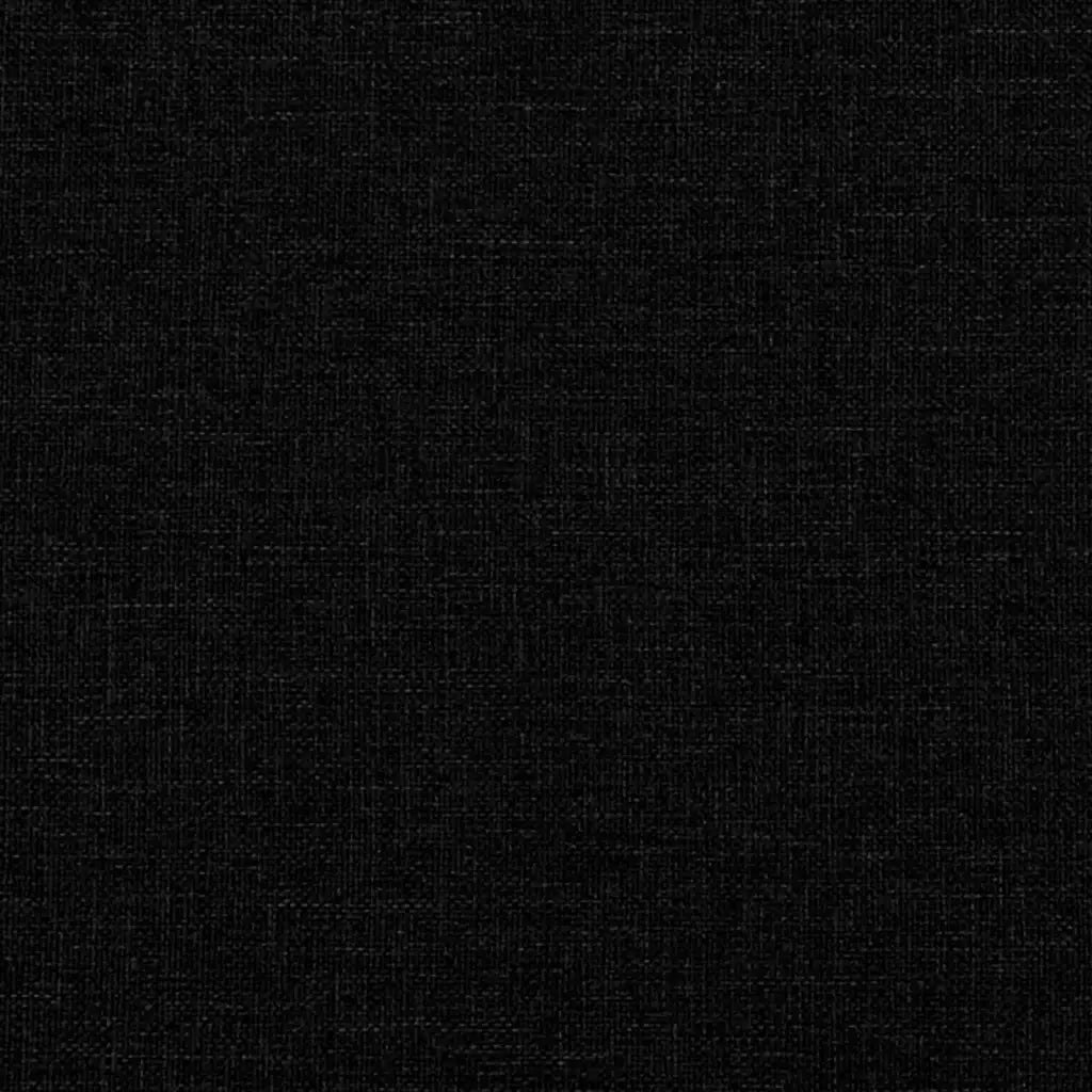 Letto con Materasso Hvar Nero 180x200 cm in Tessuto 3208550