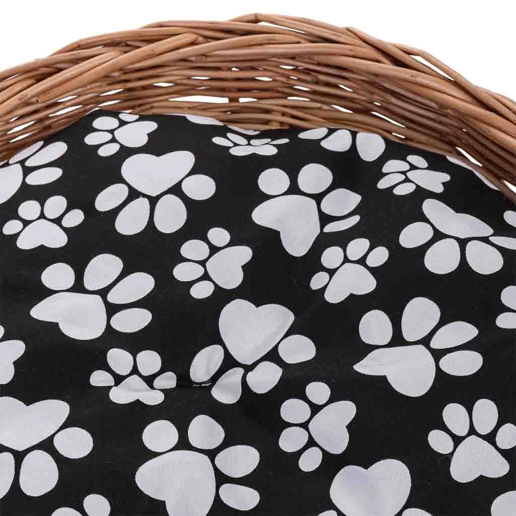 Cuccia in vimini per animali 42x42x32h cm