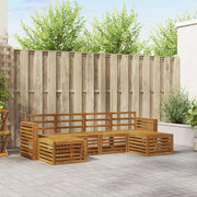 Set divani 6 pcs Naturale Legno di Acacia Massello 3375254