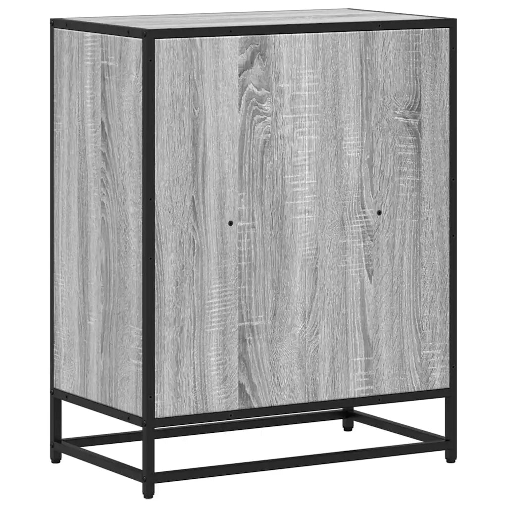 Libreria Grigio Sonoma 60x35x76 cm in Legno Multistrato