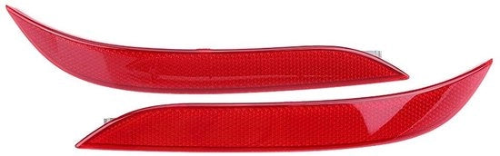 Riflettore di Bumper Posteriore - Rosso - 1 Paio - Carcassa ABS - Lente PC - Per Serie E60 2003-2007 - Codice: 63146915039/63146915040